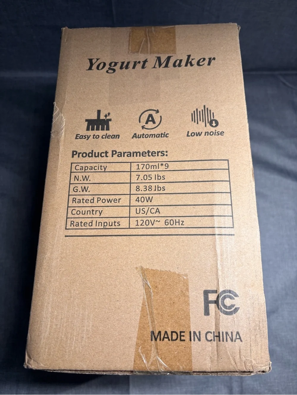 Lyn Torin Probiotic Yogurt Maker 9 Glass Cups 52oz Ea. Model: SU-675 New In Box